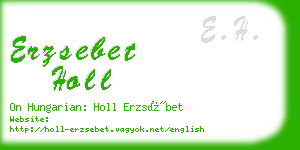 erzsebet holl business card